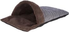KERBL Pet Thea Kuschelsack, braun/blau, 40x70x12cm