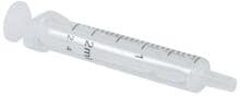Siringa monouso KRUUSE, centrica, a due componenti, attacco Luer, 2-2,4 ml