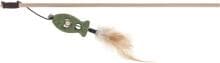 KERBL Pet Catnip: canna da pesca per gatti a forma di pesce con piume, 40 cm
