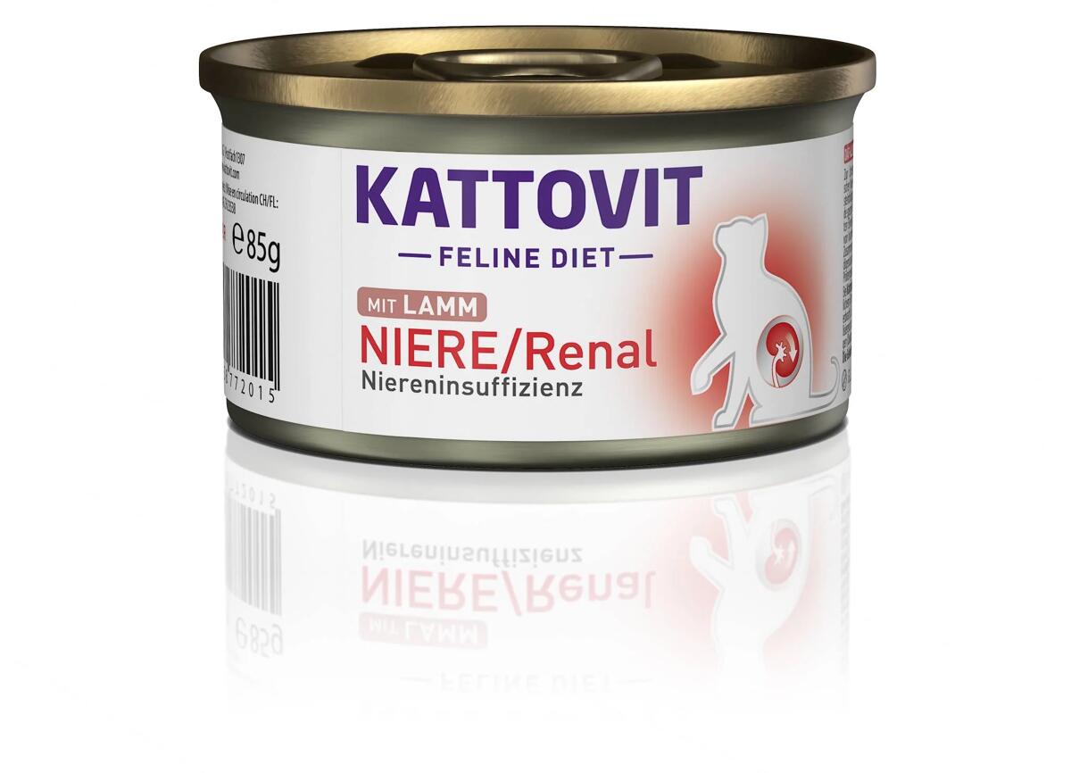 Kattovit Diet Niere/Renal Nassfutter mit Lamm, 12x85g