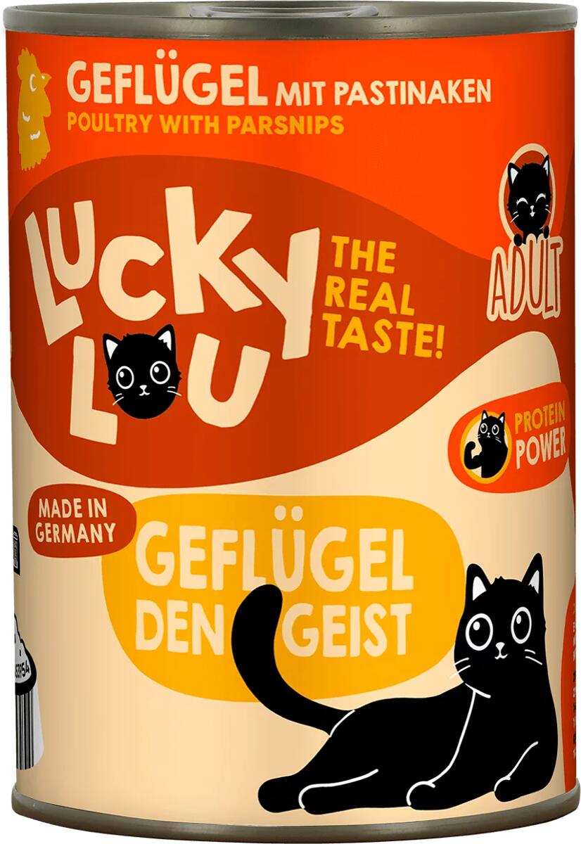 Lucky Lou Lifestage Adult Nassfutter, Geflügel, 6x400g