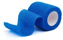 KRUUSE Kohäsive Flexbandage, blau, 5cmx4,5m, 1 Lage