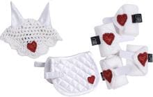 Set da competizione HKM Cuddle Pony, bianco/rosso