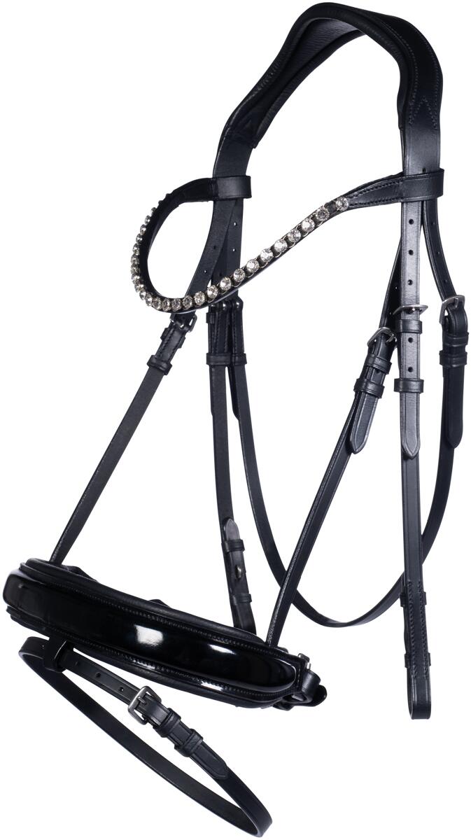 HKM Fleur Trense, schwarz, Vollblut