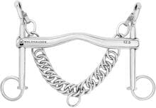 Morso corto da dressage Waldhausen, acciaio inox, 14mm/13,5cm