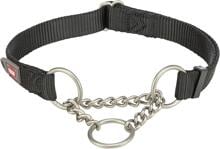 Collare Trixie Premium a strappo, nero, M-L, 35-50cm/20mm