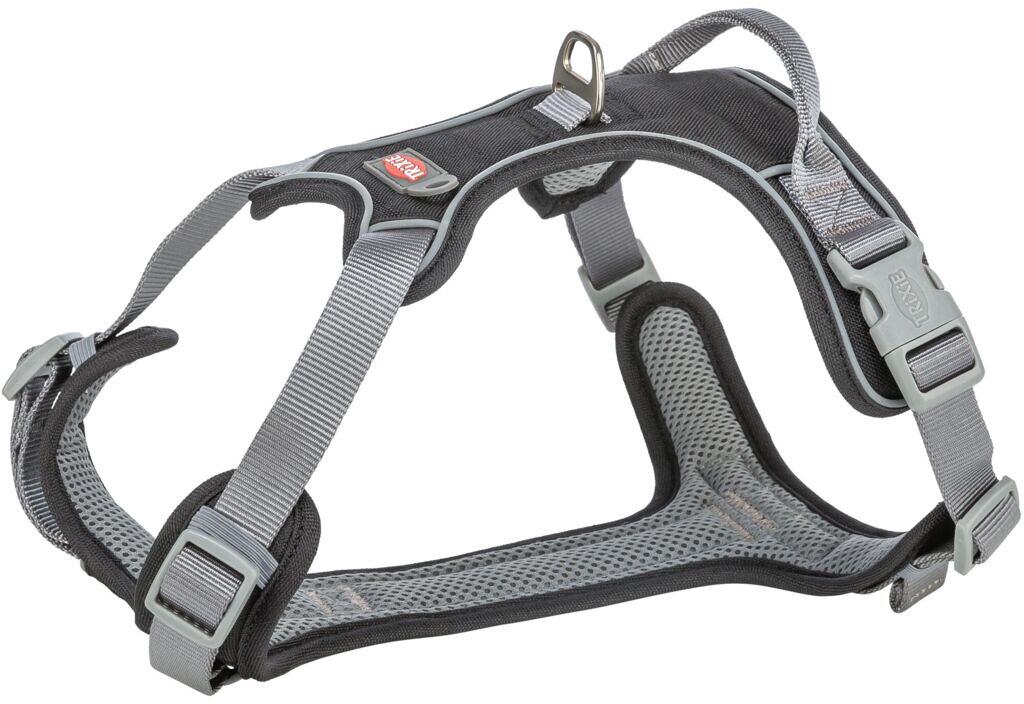 Trixie Premium Active Geschirr, schwarz, L, 69-87cm/25mm