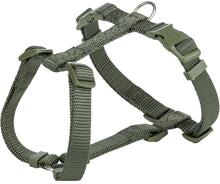 Trixie Premium H-Geschirr, olivgrün, L, 60–87cm/25mm