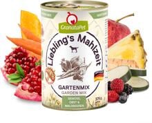 GranataPet Lieblings Mahlzeit Gartenmix Pur Ergänzungsfutter, 6x375g
