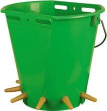 Secchio per agnelli KERBL Hobbyfarming, 8 litri, verde, 6 ventose