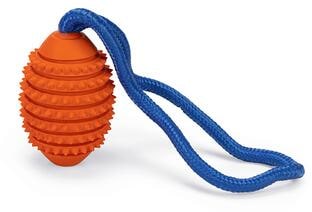 Karlie Ruffus Aqua Ball Hundespielzeug, Gummi, orange, 6cm