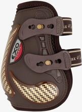Gambali LeMieux Exo-Flex con puntale, marrone/oro, M