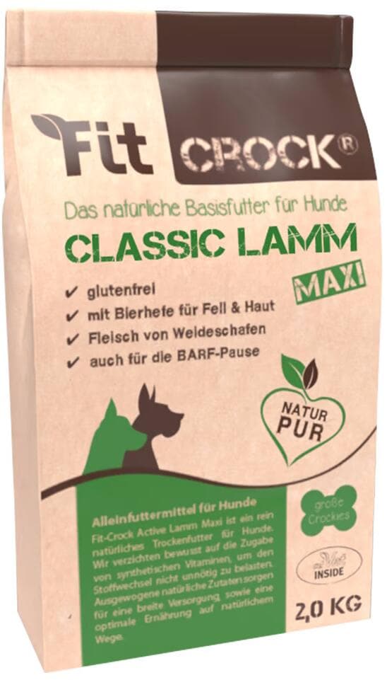 cdVet Fit-Crock Classic Maxi Trockenfutter mit Lamm, 2kg