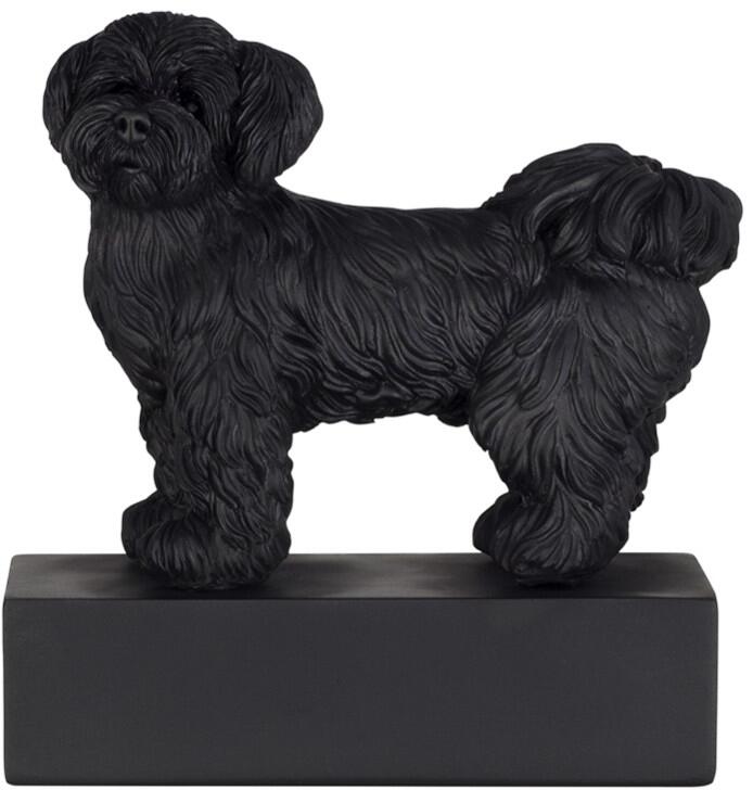Happy House Hunderassen Skulptur, schwarz, Shih Tzu