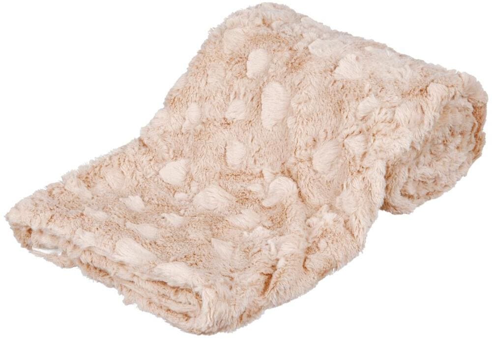 Trixie Cosy Decke, Struktur-Softplüsch, 150x100cm, beige
