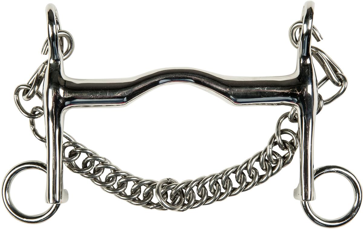 HKM Reitkandare, Edelstahl, 16mm, Unterzug 5cm, 13,5cm