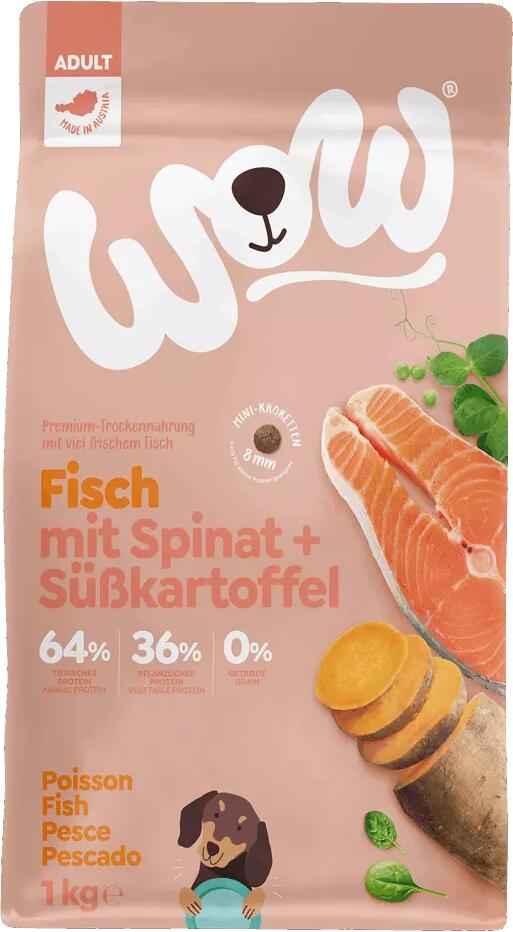 WOW Adult Mini Trockenfutter, 1kg, Fisch