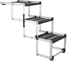 Trixie 3-stufige Falt-Treppe, Aluminium/Kunststoff/TPR, B37cm/H57cm/T120cm