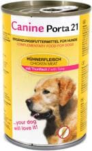 PORTA21 Canine Nassfutter mit Huhn & Thunfisch, 24x400g