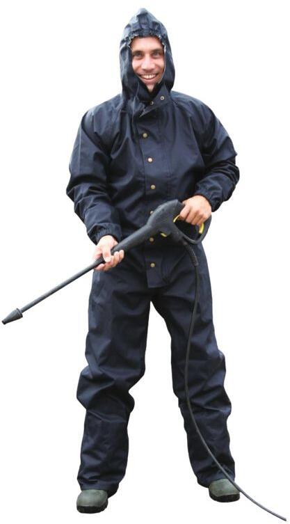 KERBL Wasch- und Reinigungsoverall mit Kapuze, Polyester, Gr. XL