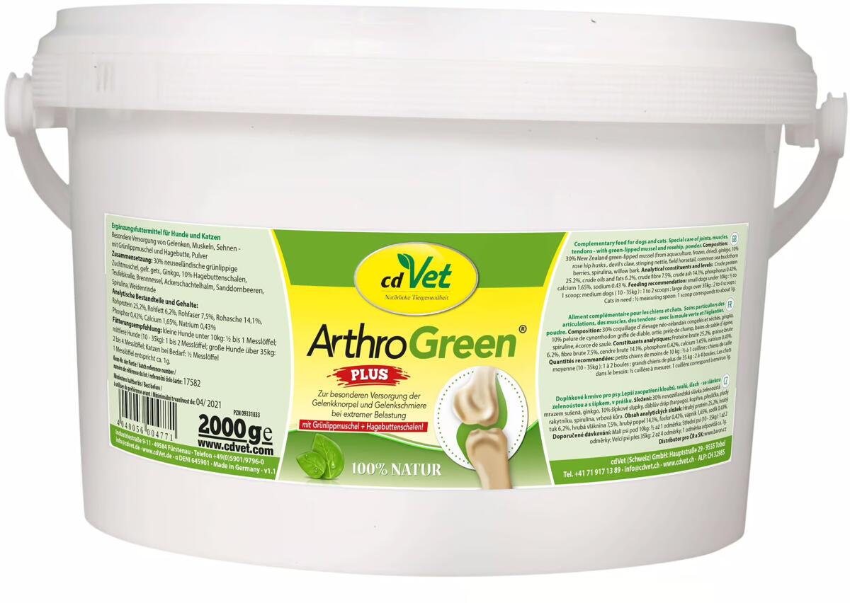 cdVet ArthroGreen Plus Ergänzungsfutter, 2kg