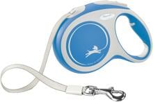 flexi New Comfort Rollleine Gurt, blau, 5m, L