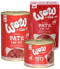 WOW Premium Paté Nassfutter, Rind Pur