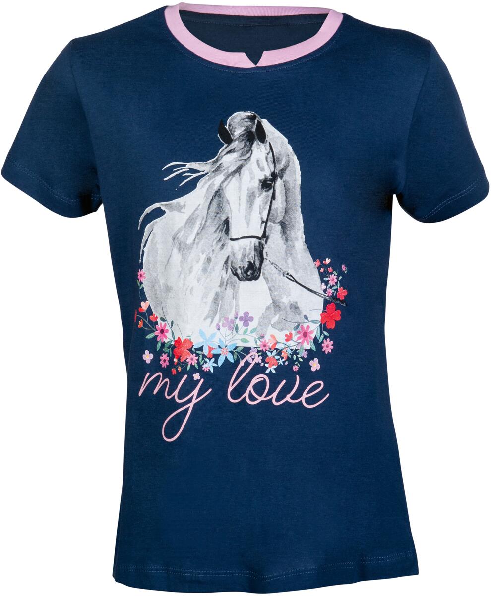 HKM Horse Spirit T-Shirt, dunkelblau, 158/164