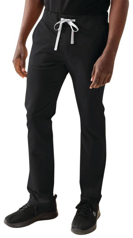 CLINIC DRESS Herren Hose, gerader Saum, schwarz, Gr. XXL