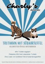 Charlys Delicate Adult Cat | mit Truthahn & Süßkartoffeln | getreidefreies Katzenfutter