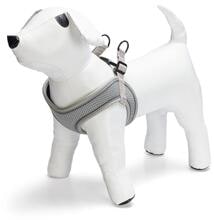 beeztees Parinca Premium Step-In Geschirr, hellgrau, 50-60cm