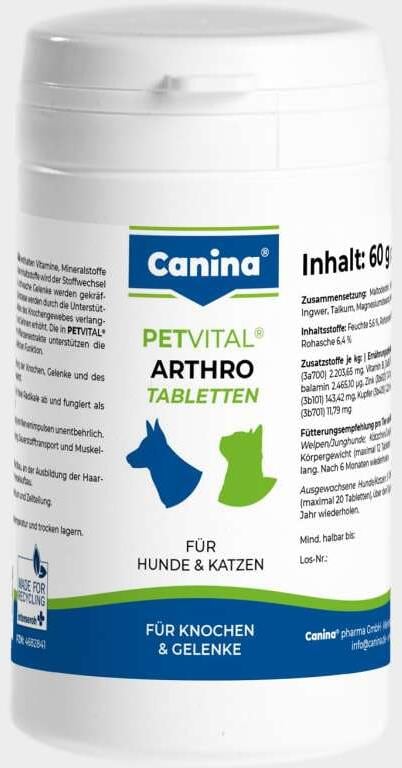 Canina Petvital Arthro Tabletten, 60g
