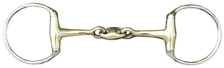 HKM Olivenkopfgebiss, doppelt gebrochen, Argentan, 18mm, 65/125