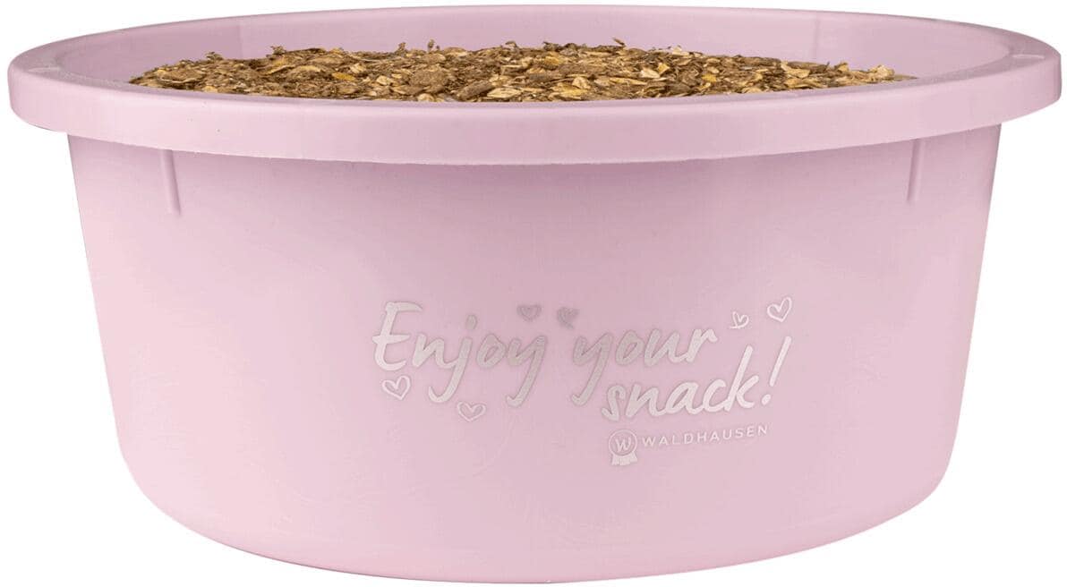Waldhausen Enjoy your snack! Futterschale mit Deckel, 2L, linnea rosa