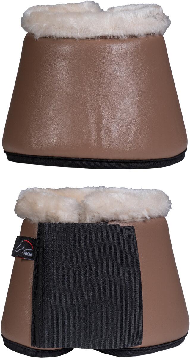HKM Comfort Premium Fell Hufglocken, taupe, Vollblut
