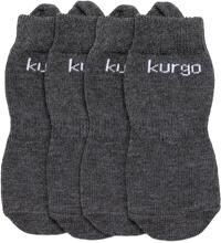 Kurgo Blaze Cross Socks, grey, M, 4 pairs