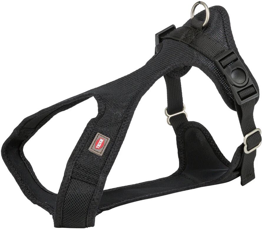 Trixie Comfort Soft Touren-Geschirr, S, 33-50cm/20mm, schwarz
