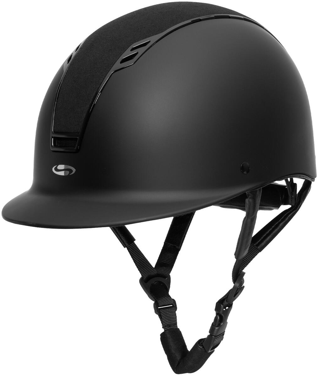 SWING H22 Reithelm, schwarz matt/velvet, M/55-57cm