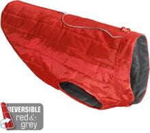 Giacca per cani Kurgo Loft, reversibile, rosso chili/antracite, XL