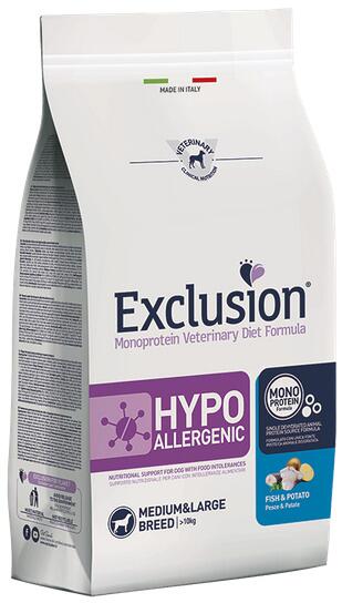 Exclusion Hypoallergenic Trockenfutter, Fisch & Kartoffel, groß, 2kg