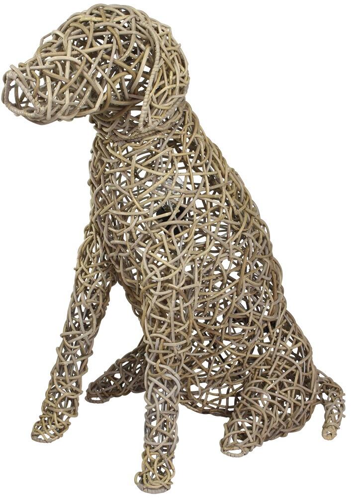 Happy House Rattan Hundelampe, L, grob, kooboo grau