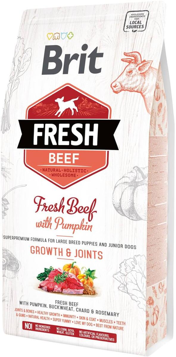 Brit Fresh Puppy & Junior | mit Rind | 12 kg Hundetrockenfutter
