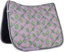 Cuscinetto da sella HKM Naples, viola/verde, pony eventing