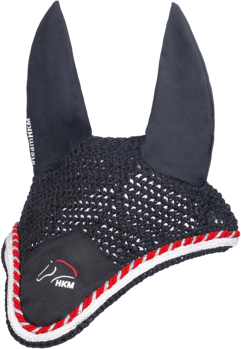 HKM Team HKM Fliegenhaube, schwarz, Vollblut