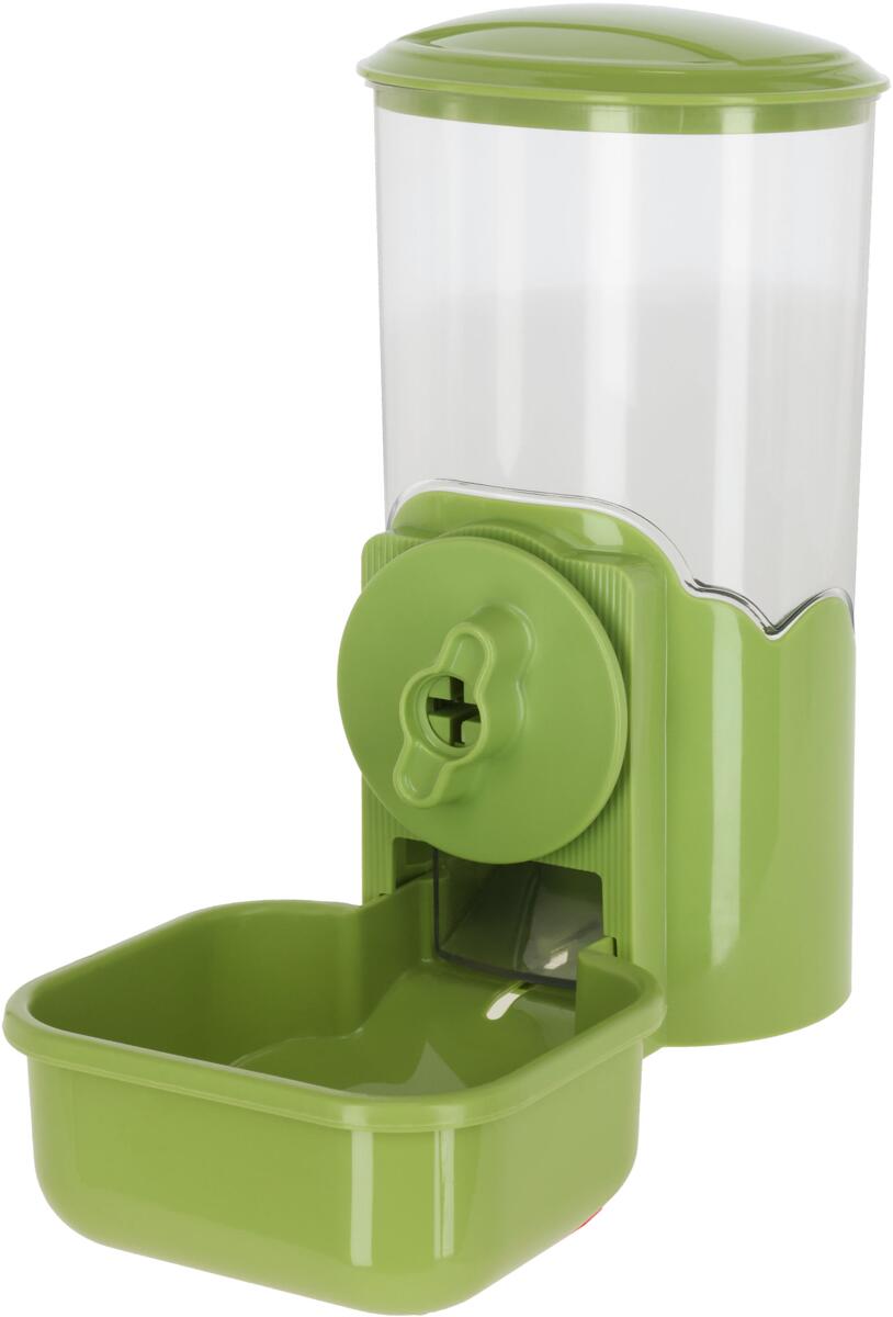 KERBL Pet Futterspender, grün, 1L, 11x20x20cm