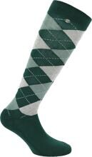 Calzini EQUITHÈME Argyle, kaki/grigio, taglia 42-45