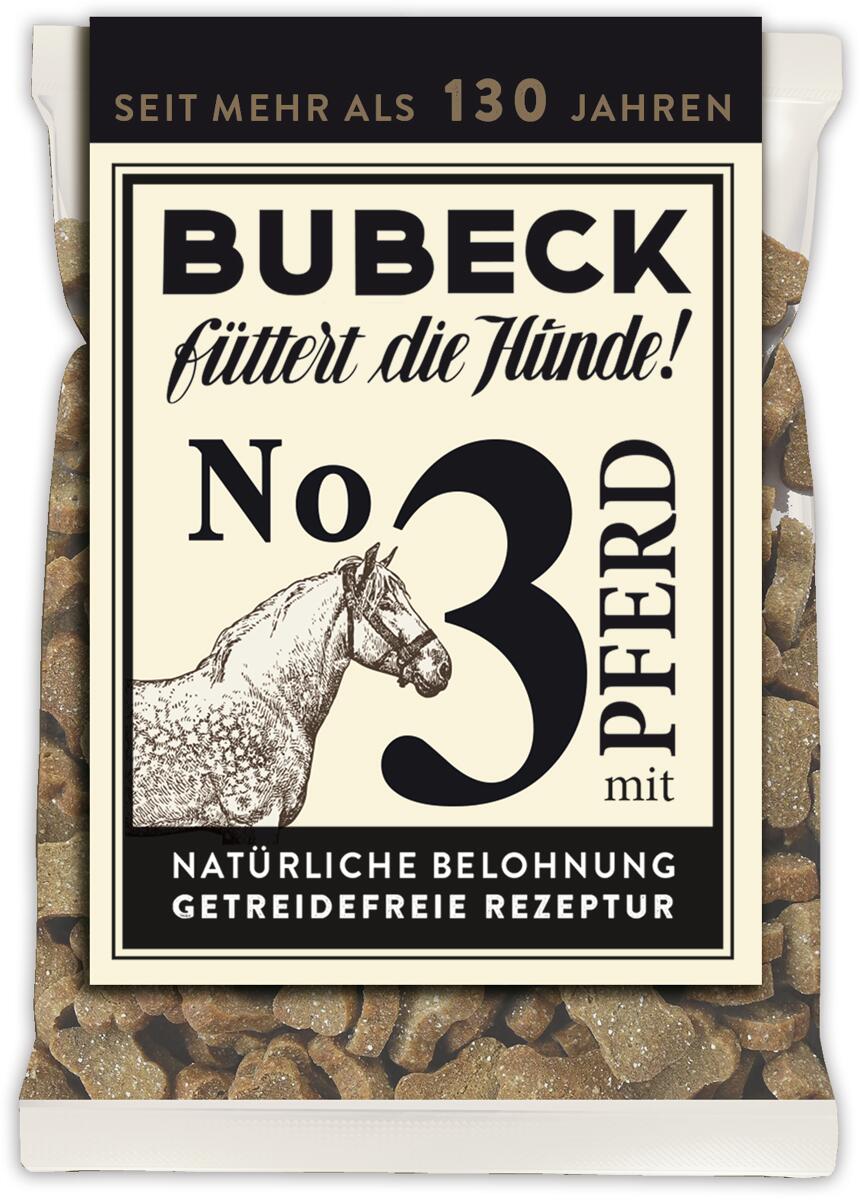 Bubeck No. 3 Hundekuchen mit Pferd, 210g