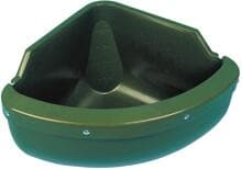 Mangiatoia angolare KERBL con bordo mordente, plastica