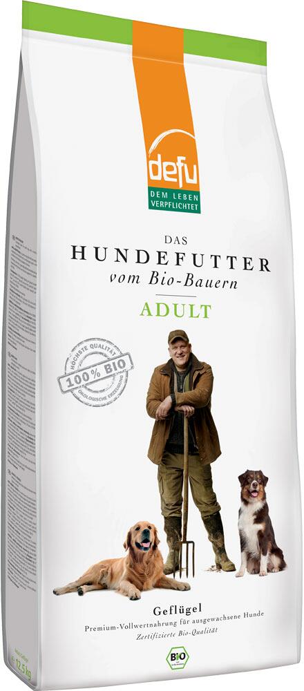 defu Bio Adult Hundetrockenfutter, Geflügel, 3kg