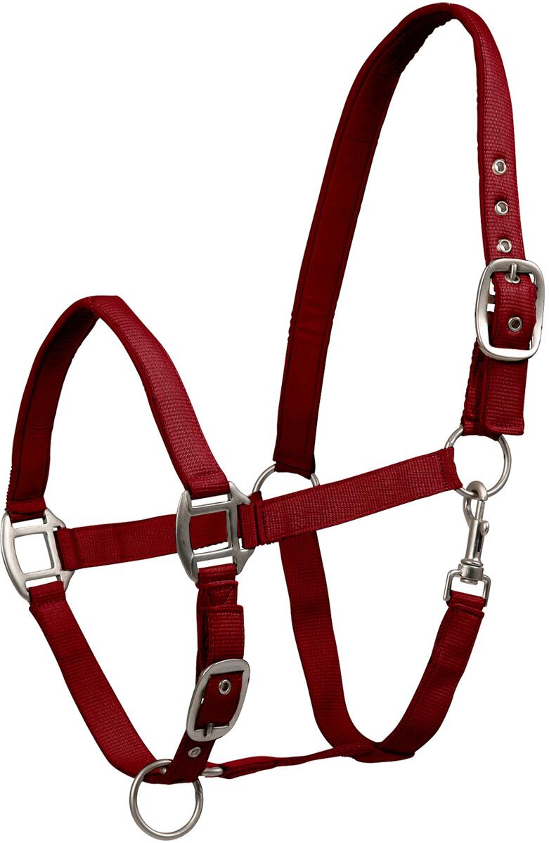 Waldhausen Satin Perlonhalfter, bordeaux, Pony